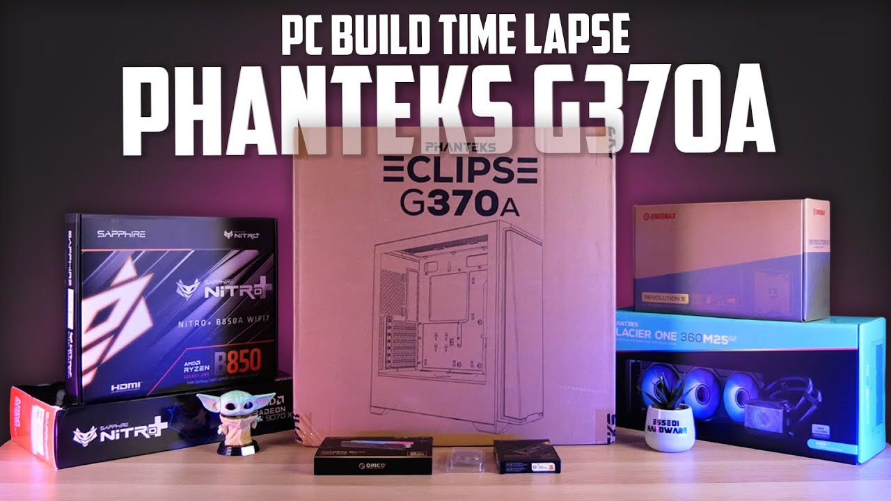 PC BUILD TIME LAPSE - PHANTEKS G370A (R7 7700+ RX 9070 XT) 🔥