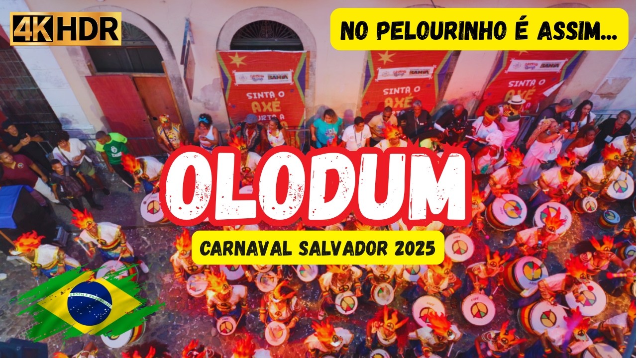 OLODUM no Carnaval de Salvador 2025: Desfile Inesquecível no PELOURINHO