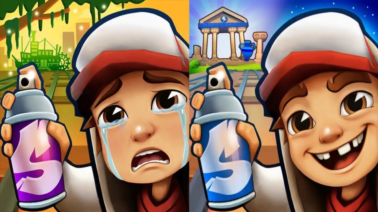 Subway surfers : New Orleans 2024 🆚 Greece 2025 Map Comparison