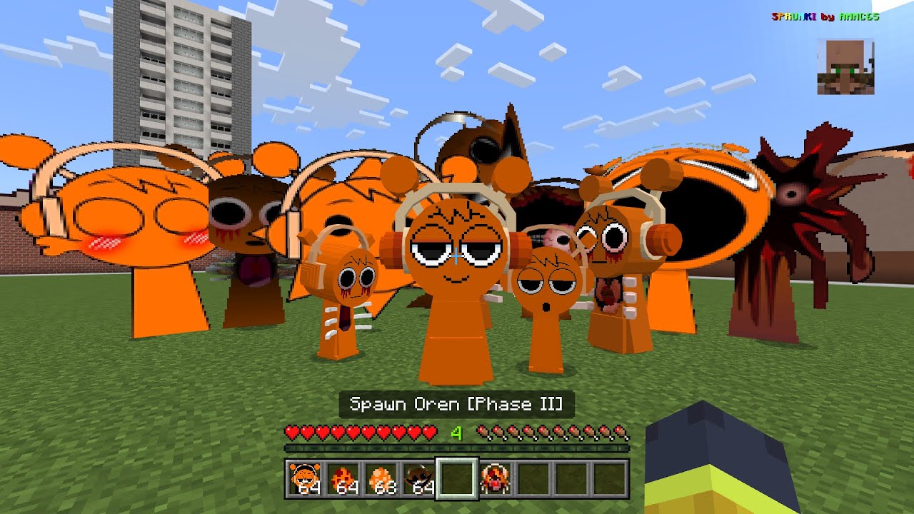 Incredibox SPRUNKI Oren ALL Phases MOD in Minecraft PE
