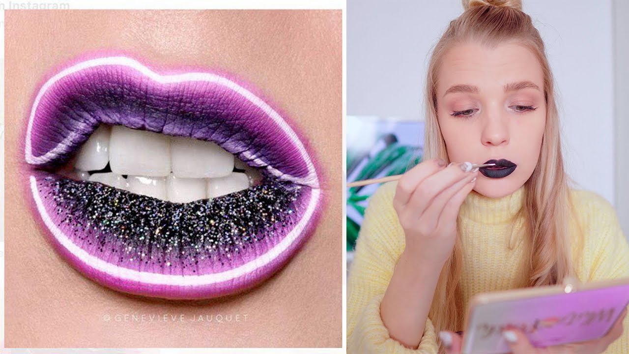 НЕВЕРОЯТНЫЙ МАКИЯЖ ГУБ из INSTAGRAM 💄 RINA