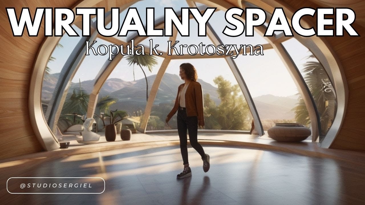 Nietypowy Dom - Dom Kopuła k. Krotoszyna  (2024r.) - Wirtualny Spacer w 360st.