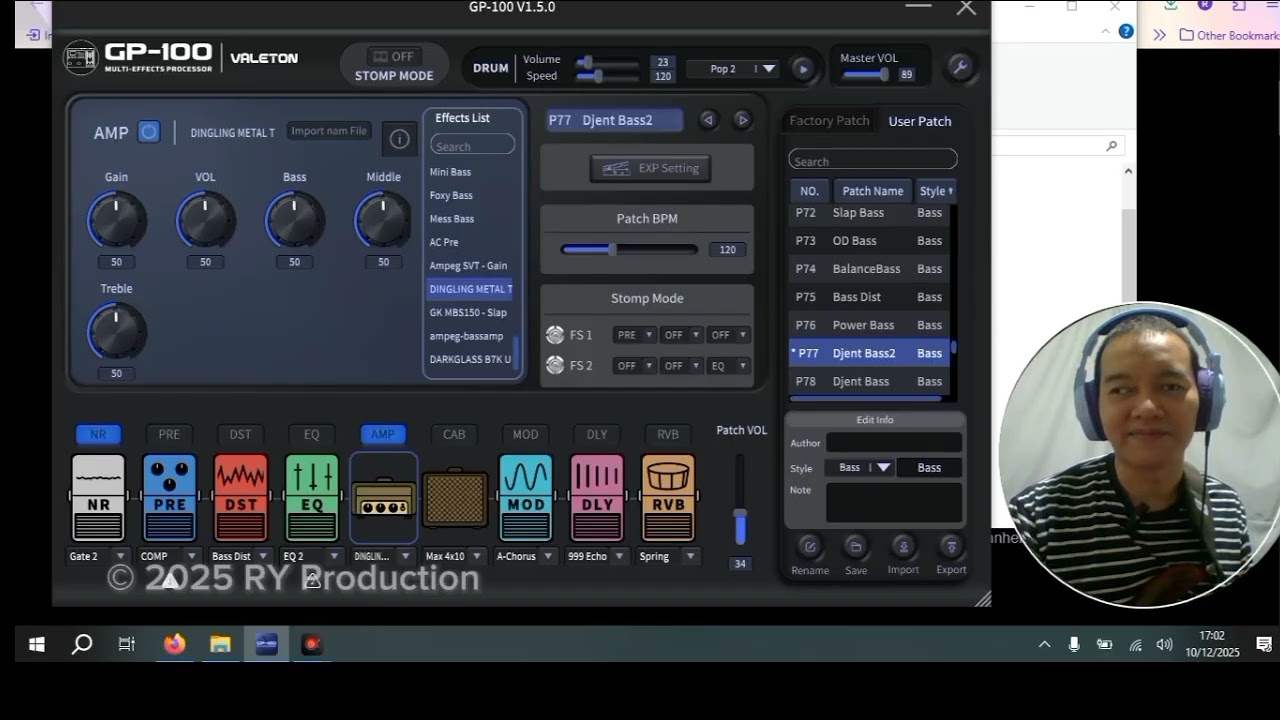 Tes Fitur Snaptone Efek Valeton GP-100