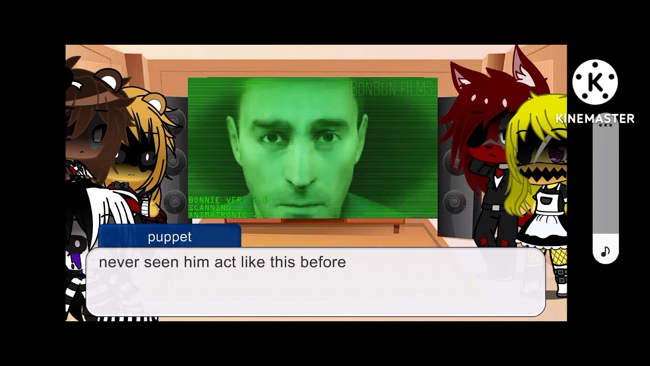 fnaf 1/2 reacts to the bonnie song after math/reacts to survive the night