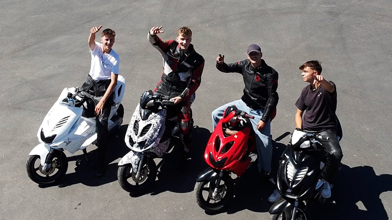 Action auf der Rennstrecke! Yamaha Aerox 70ccm! | @LuisBrygala