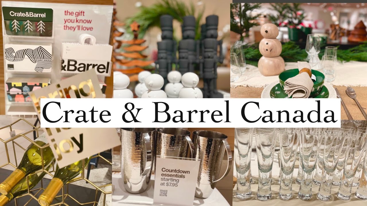 Christmas At Crate & Barrel Canada  I Preparation For New Year's Eve 2024 Look I
