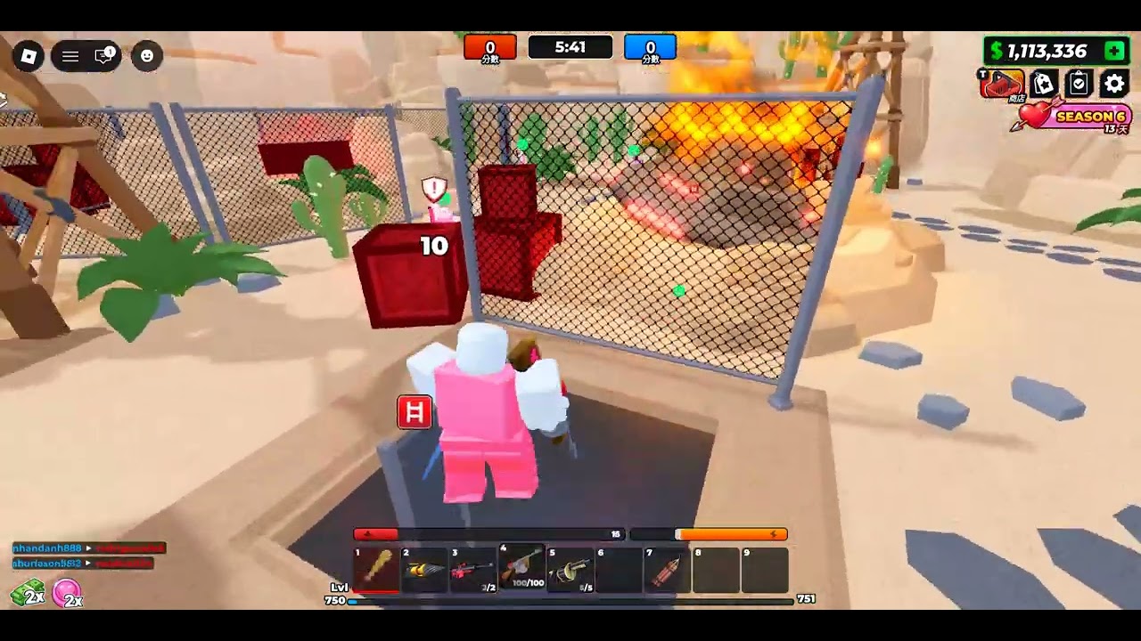 Roblox (旗幟大戰)加入國外yt的直播（🔴Flag Wars! - Livestream@Shocky_P )