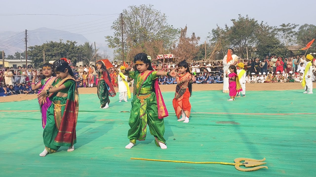 गोंधळ#Ambabai Gondhalala dance perform# ZP Primary Adarsh Pmshri  school medha#jawali