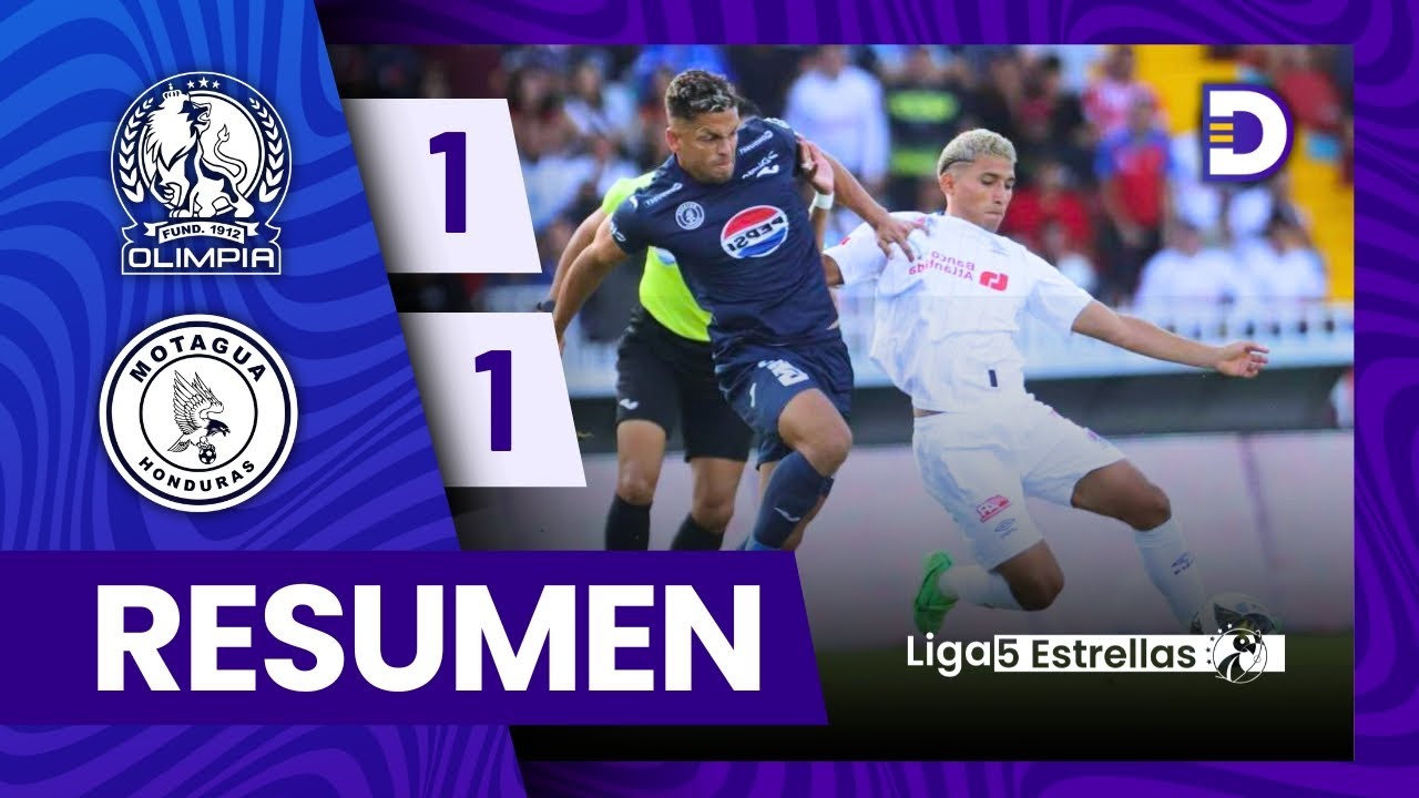 Olimpia 1 - 1 Motagua | Jornada 4 | Liga Nacional - Apertura 2024 - 2025