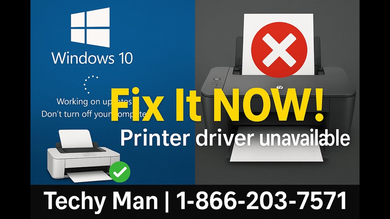 How to Fix HP Printer Not Working After Windows 10 Update | Printer Driver Is Unavailable