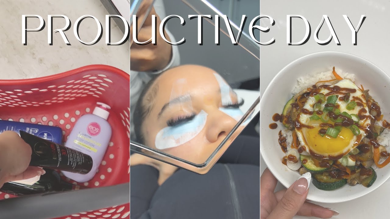 PRODUCTIVE DAY | Target Run, Eating Healthy, Beauty Maintenance, etc.