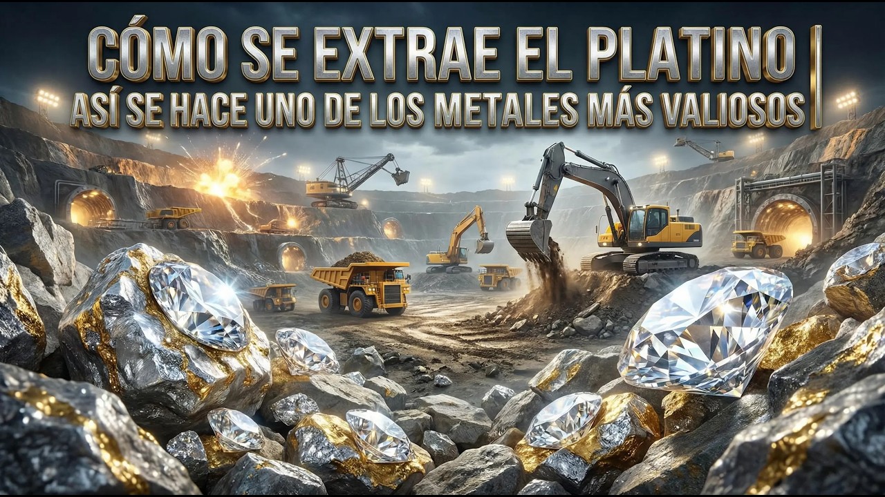 COMO se EXTRAE el PLATINO de la TIERRA   ASÍ se HACE uno de los METALES más VALIOSOS del MUNDO en 4k