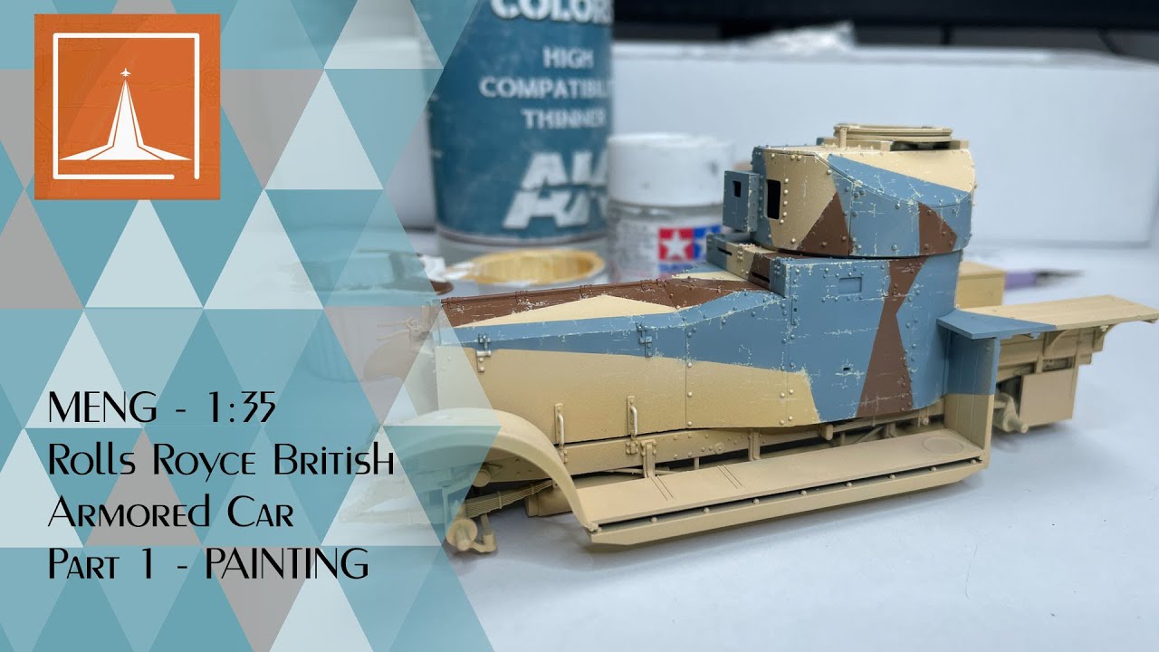 Rolls Royce British Armored Car - 1:35 MENG - Part 1 PAINTING