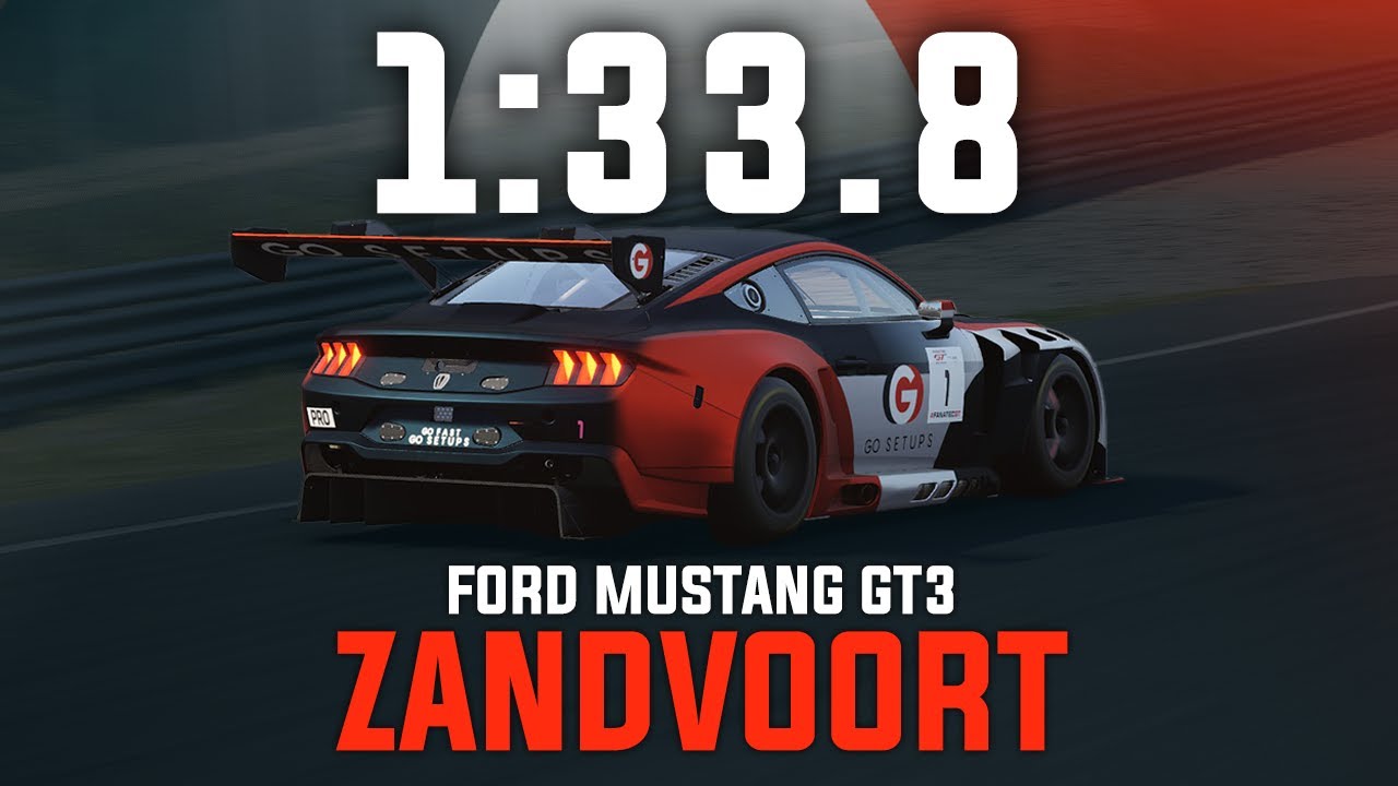 Zandvoort 1:33.8 - Ford Mustang GT3 - GO Setups | ACC 1.10.2