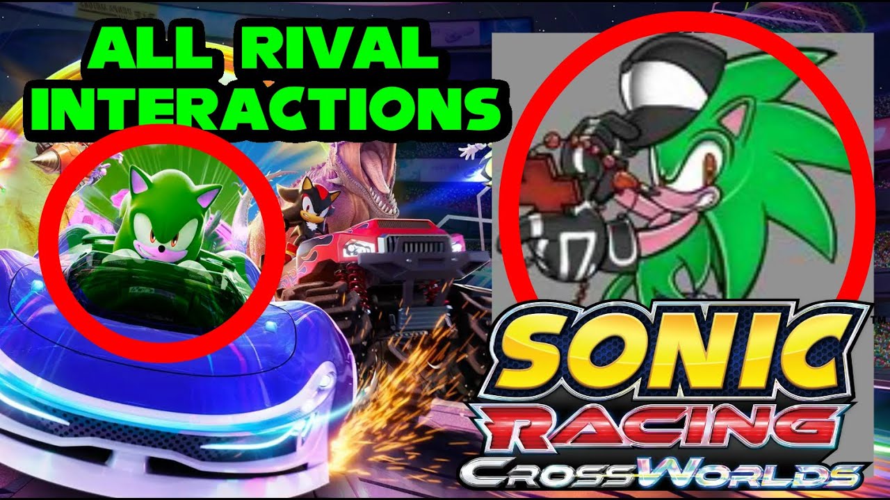 Trevor The Hedgehog - All Rival Interactions [SONIC RACING: CROSSWORLDS MOD]