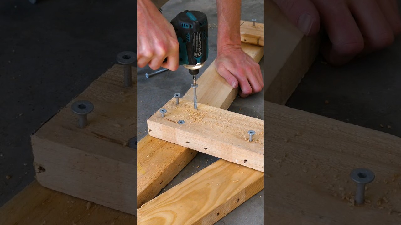 Build this kicker with free wood! #diy #mtb #woodworking