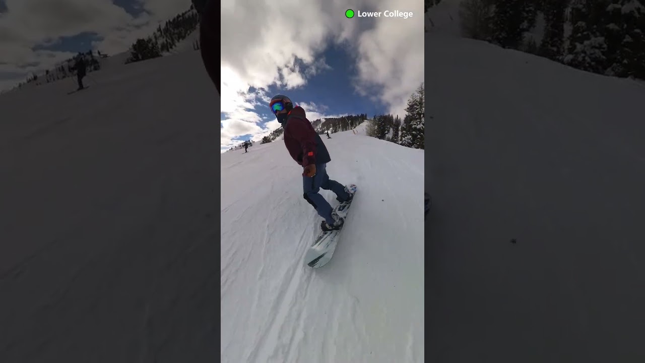 Sun Valley Top to Bottom 🟢Upper College to  🟢Lower River Run #snowboarding #winter #skiing #idaho