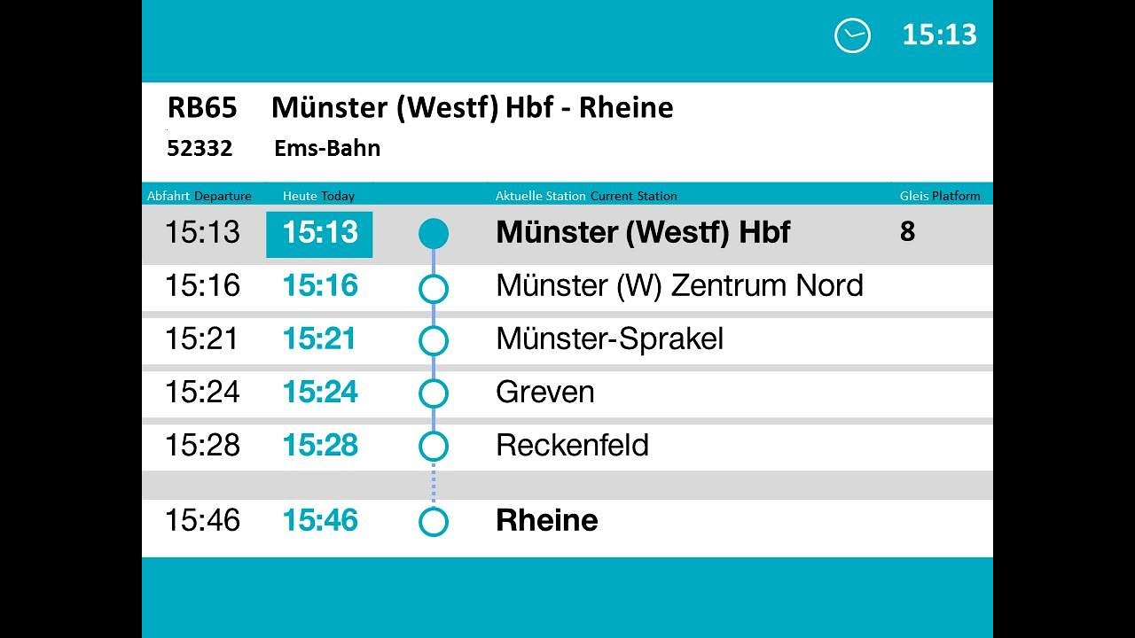 [ERB] Ansagen RB65 Münster - Rheine