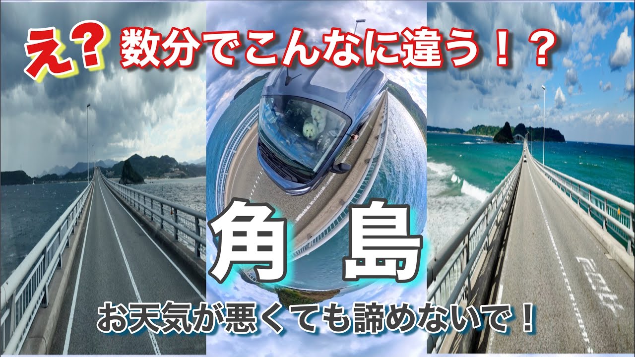 【活動再開‼️犬連れ夫婦旅！】思ってたイメージと違いすぎた角島に奇跡が！行きたかった唐戸市場と門司港レトロで寿司ざんまいと絶景ざんまい♪#50代夫婦 #車中泊 #キャンピングカー 