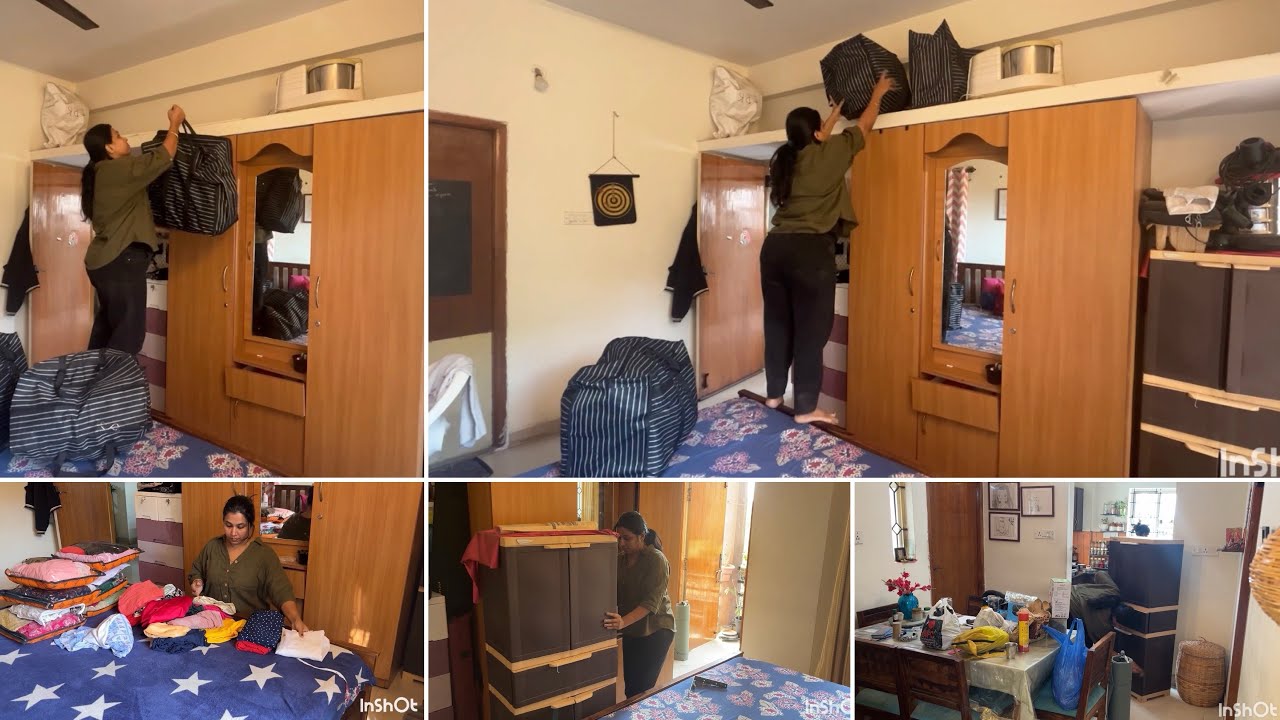 Thodi si mehnat ghar ka kayapalat/Extreme bedroom cleaning 🧹 and organisation 🏠/rental house orgnise