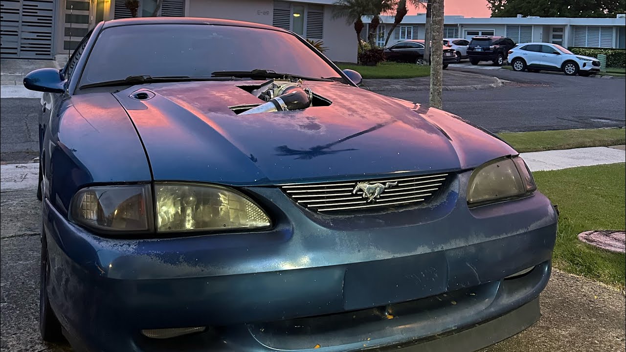 Mustang Dust Off! 5.4 4v engine swap first drive. 6 month project finally drives POV
