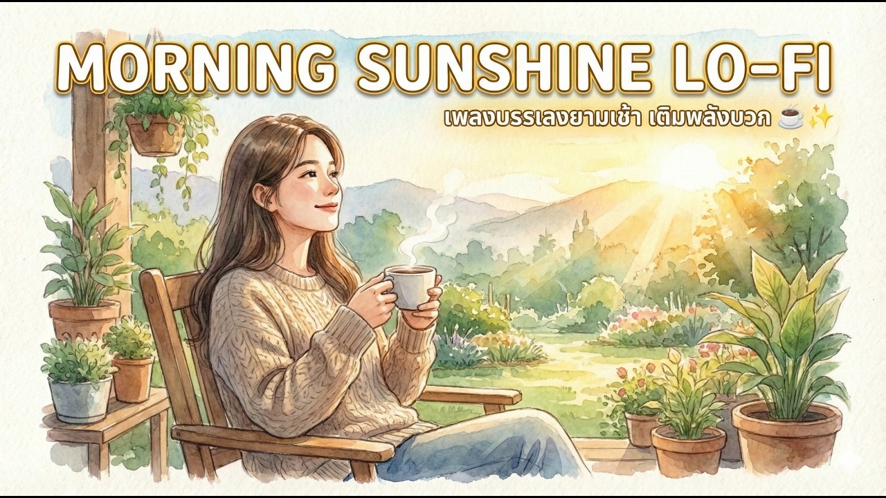 Morning Sunshine Lo-fi | เพลงบรรเลงยามเช้า เติมพลังบวก ปลุกความสดใสให้วันใหม่ ☕✨
