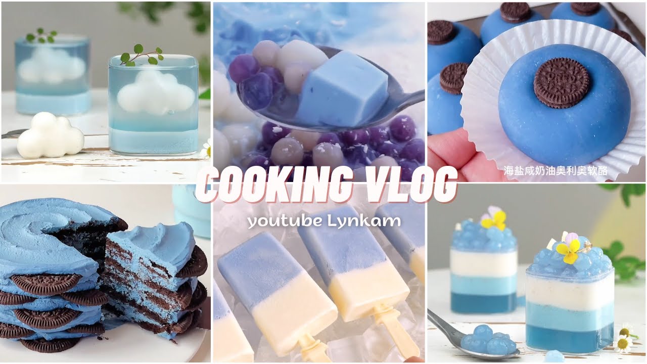 Tráng miệng không cần lò - Khởi động mùa hè với một video toàn màu xanh tươi mát 💙 | Lynkam