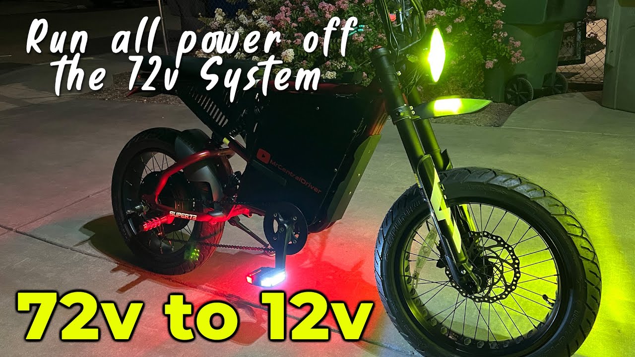 Super 73 HOW TO: Install Custom Lights after going 72v mod