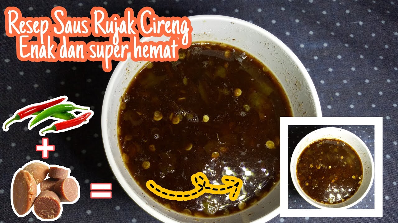 RESEP DAN CARA MEMBUAT BUMBU RUJAK | ASAM PEDAS MANIS DENGAN BAHAN SEADANYA | HEMAT BANGET