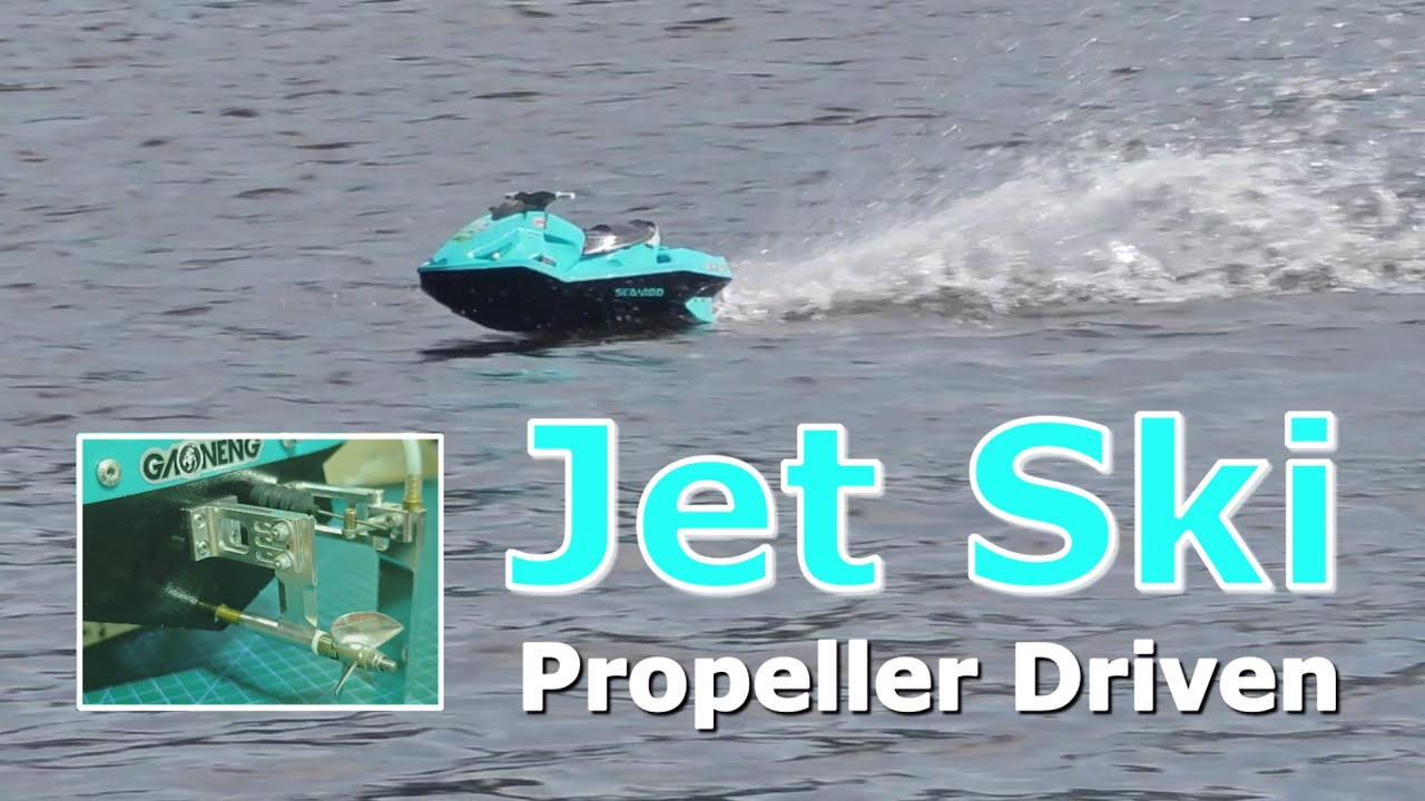 3D Printed Jet Ski Propeller Driven Rc Boat