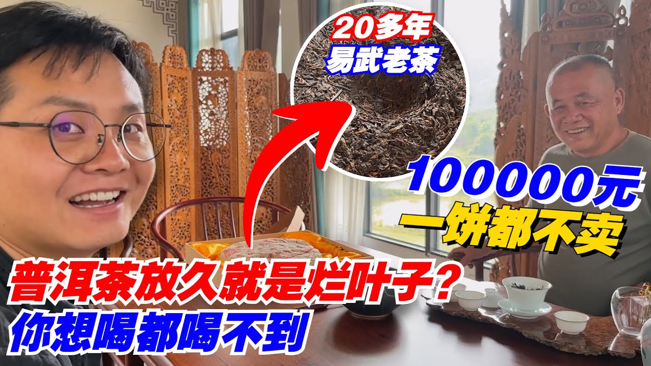 普洱茶放久就是烂叶子？你想喝都喝不到！给大哥10万一饼都不卖！购茶请加微信/赖line2号店：HDLG002（同号，搜索即可）#普洱茶 #茶文化  #古树茶#茶#茶叶#茶葉#古樹茶