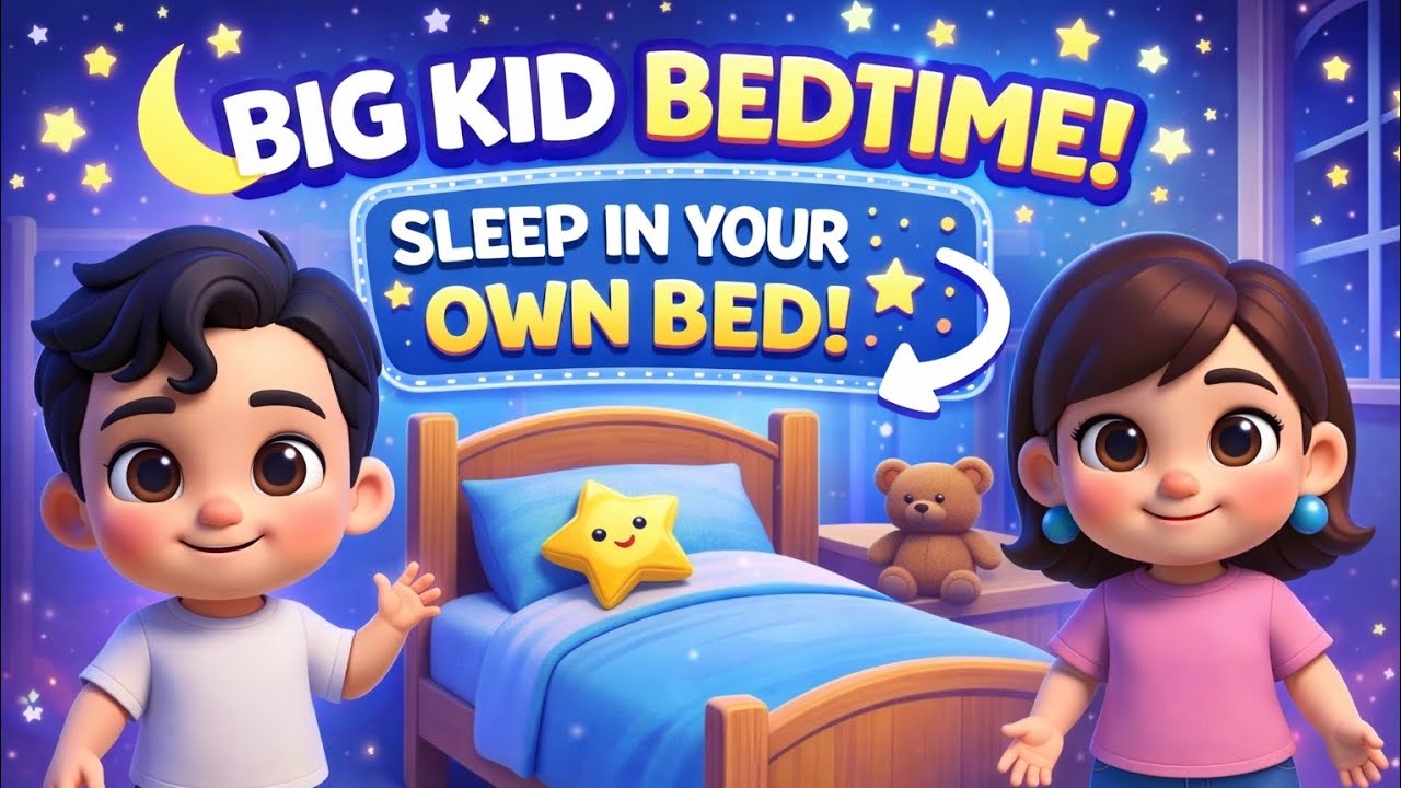 🌟 Big Kid Bedtime Song 🛏️💤 | Sleep in Your Own Bed Lullaby (So Proud!)