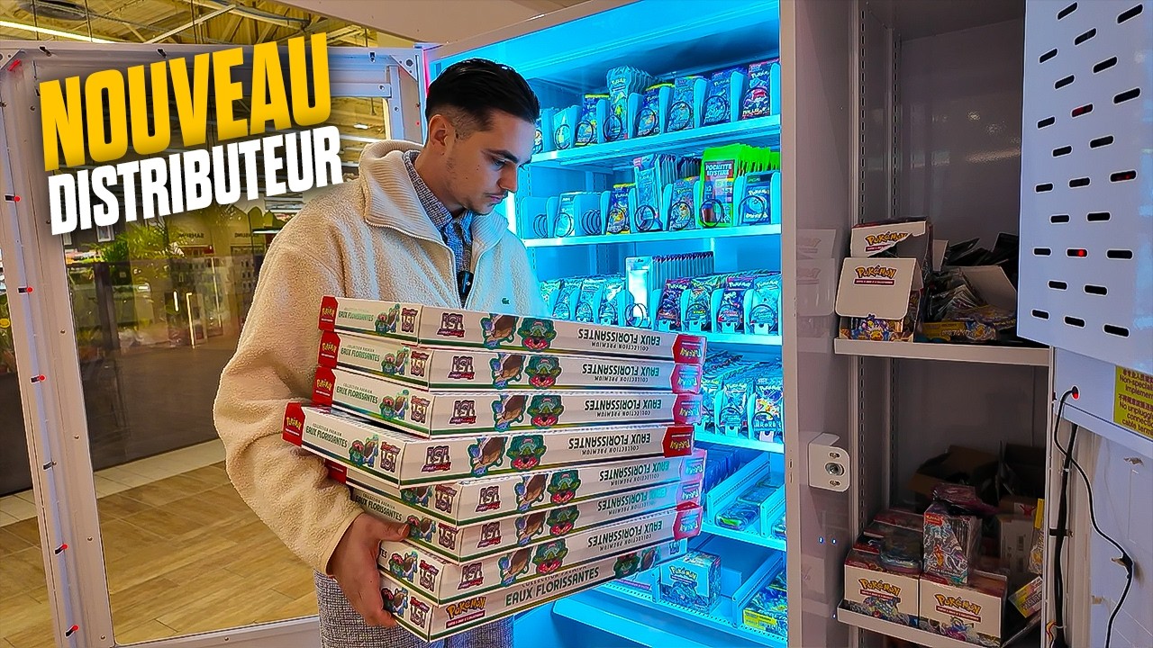 Remplissage Complet des 2 Distributeurs Pok&eacute;mon &agrave; Carrefour !
