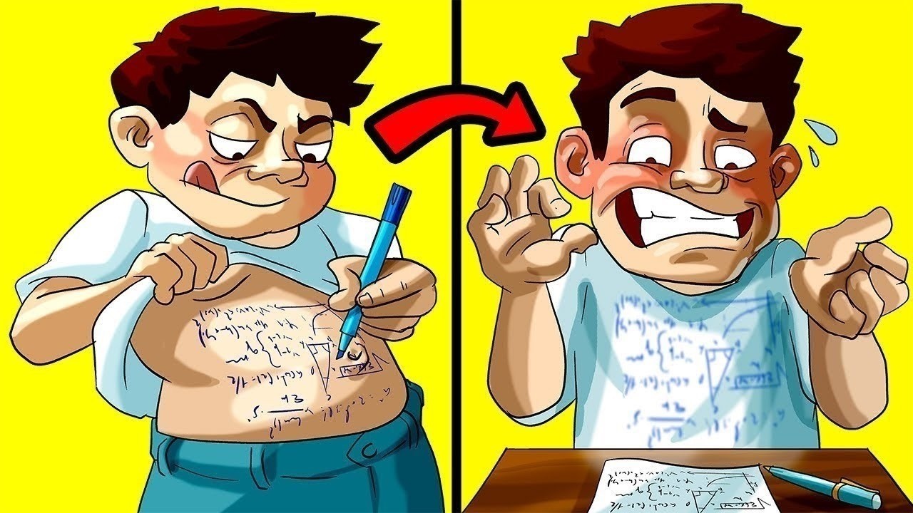 Idiot Students Caught Cheating