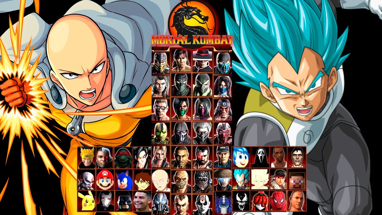MORTAL KOMBAT 9 | SAITAMA & VEGETA | HARD TAG LADDER | GAMEPLAY (4K60FPS)