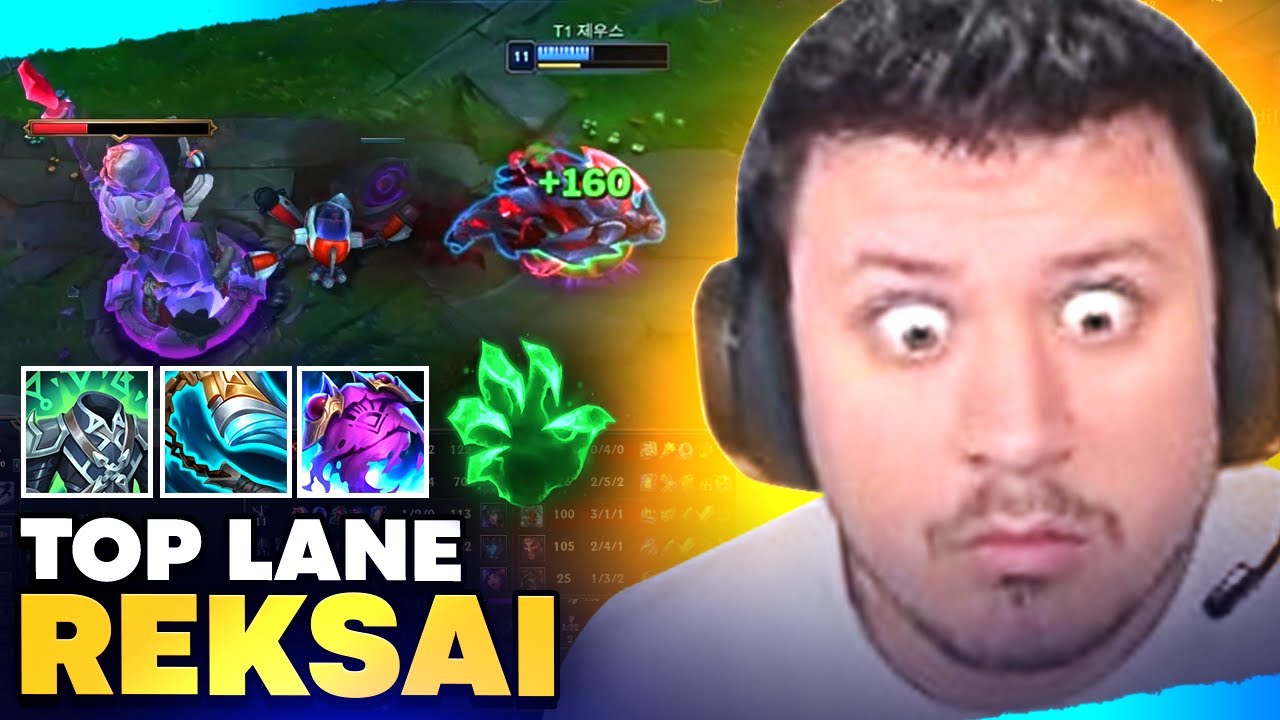 3 saniyede 500 can yenileyen top lane tank Rek'sai analiz
