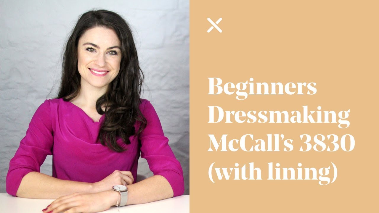Beginners Dressmaking - Sewing McCall's Skirt 3830 | M8051 Pattern - (Waistband & Lining)