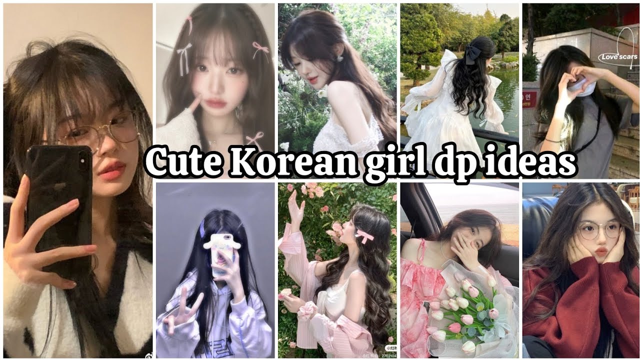 🥰 cute Korean girls dpz ideas 💐 whatsapp dpz insta profile pic ❤️ Korean girls Hide face poses ideas