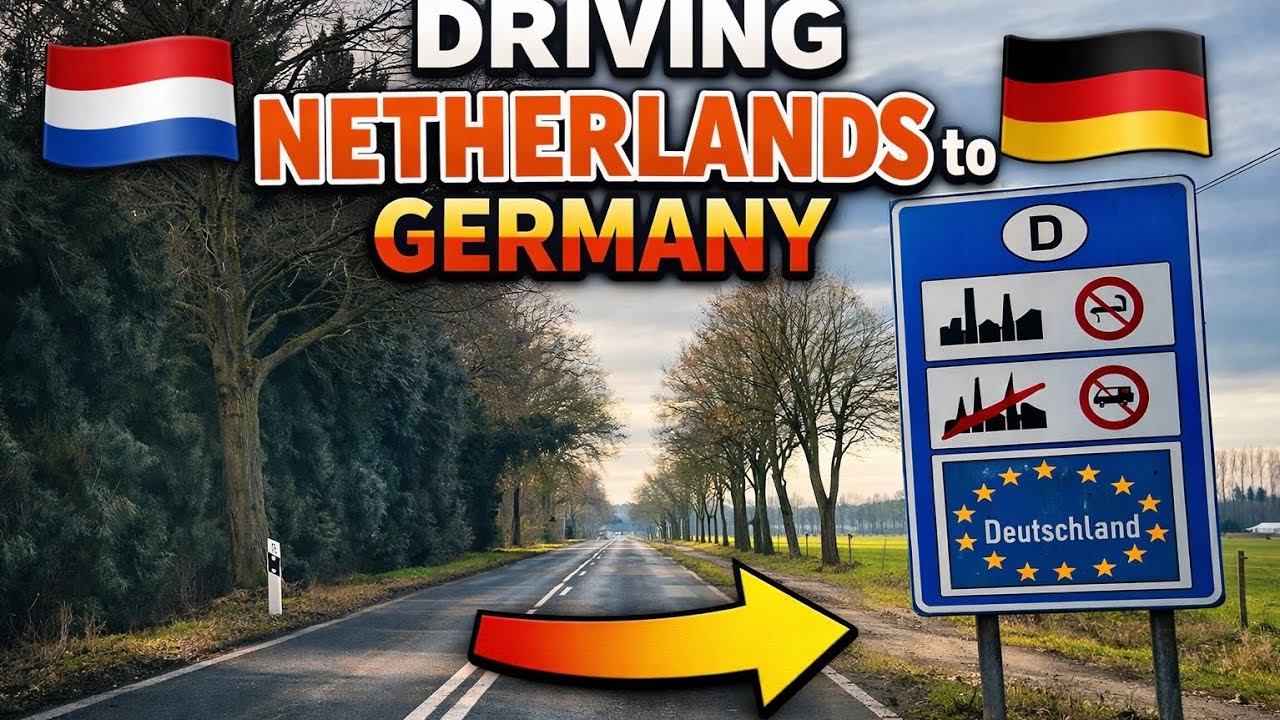 Driving Through the Dutch & German Countryside 🇳🇱🇩🇪 | Border Crossing from Beek POV