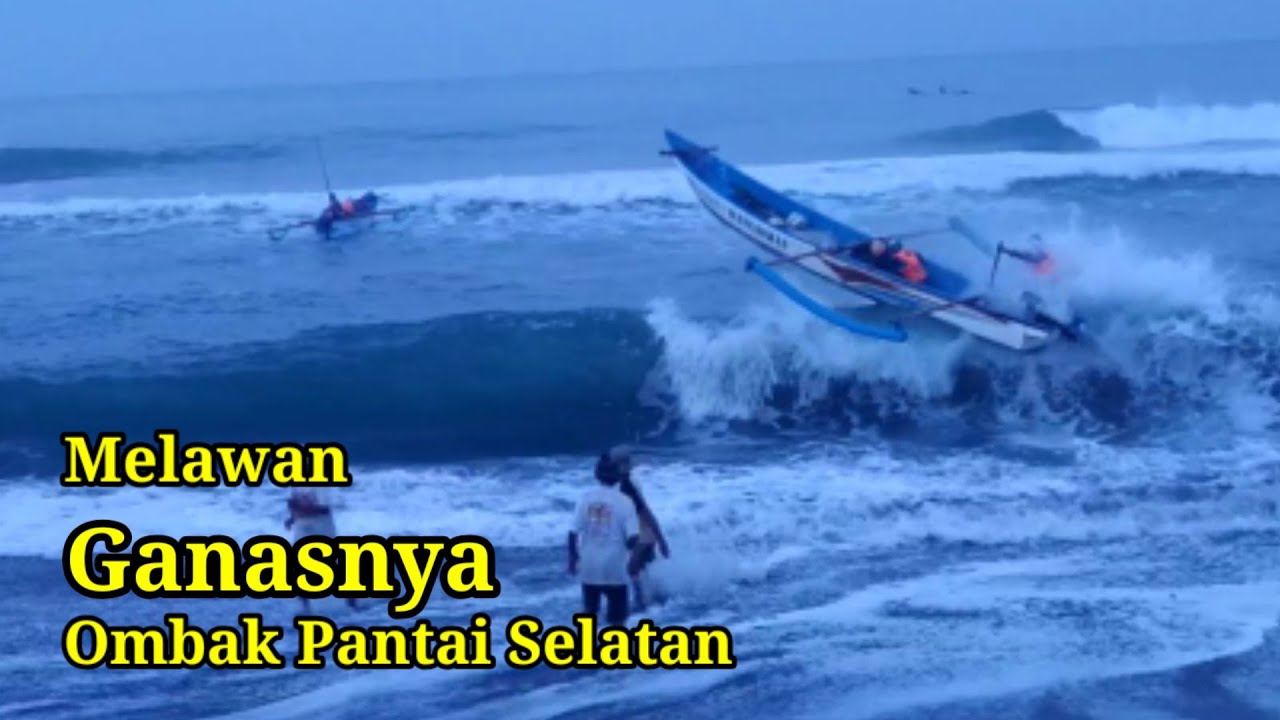 Perjuangan Nelayan Melawan Ganasnya Ombak Pantai Selatan || Pesona Pantai Depok