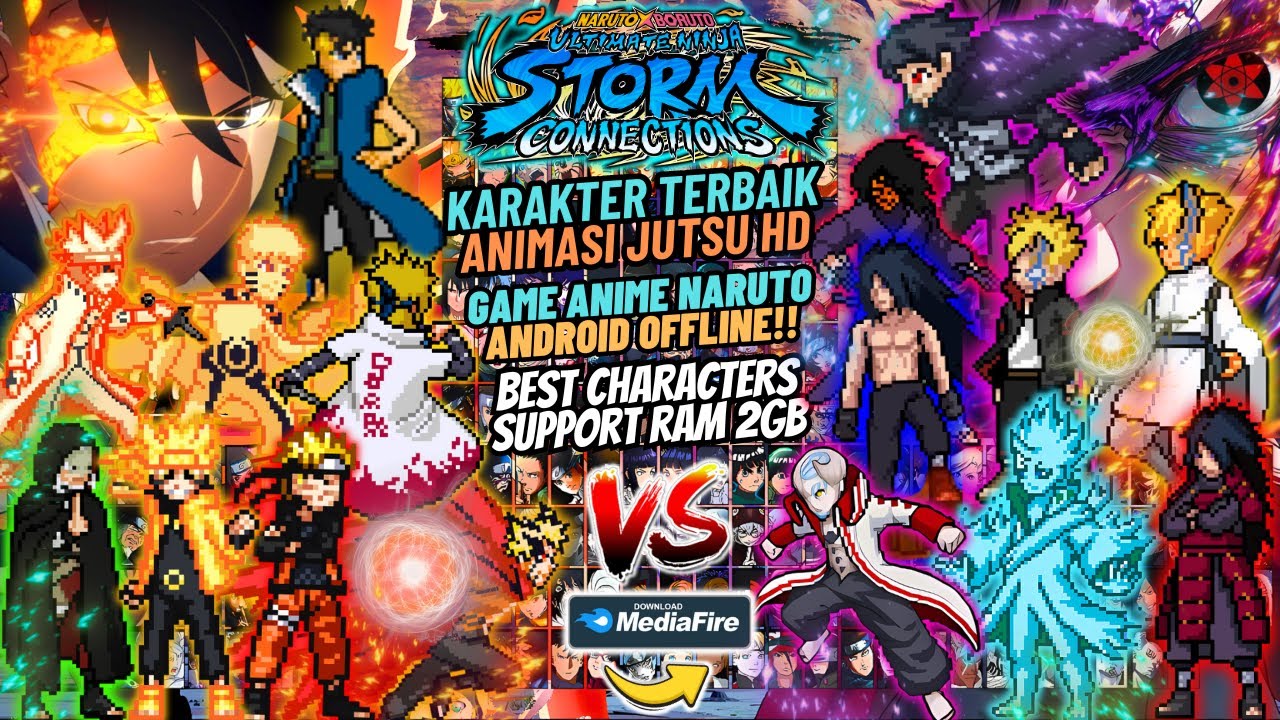 NEW!! NARUTO x BORUTO Storm Connections Mugen Android OFFLINE - BEST Characters 2024🔥💯