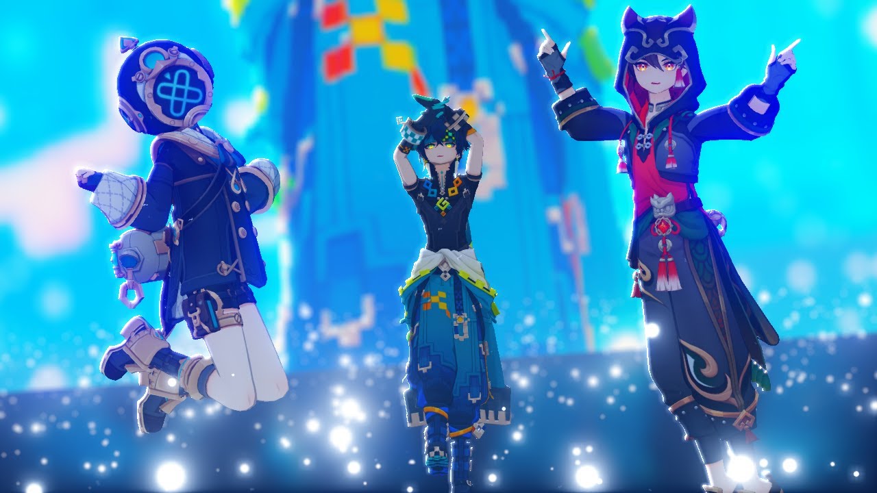 【MMD】 Beyond the Way「 Kinich, Freminet, Gaming, Heizou, Sethos 」