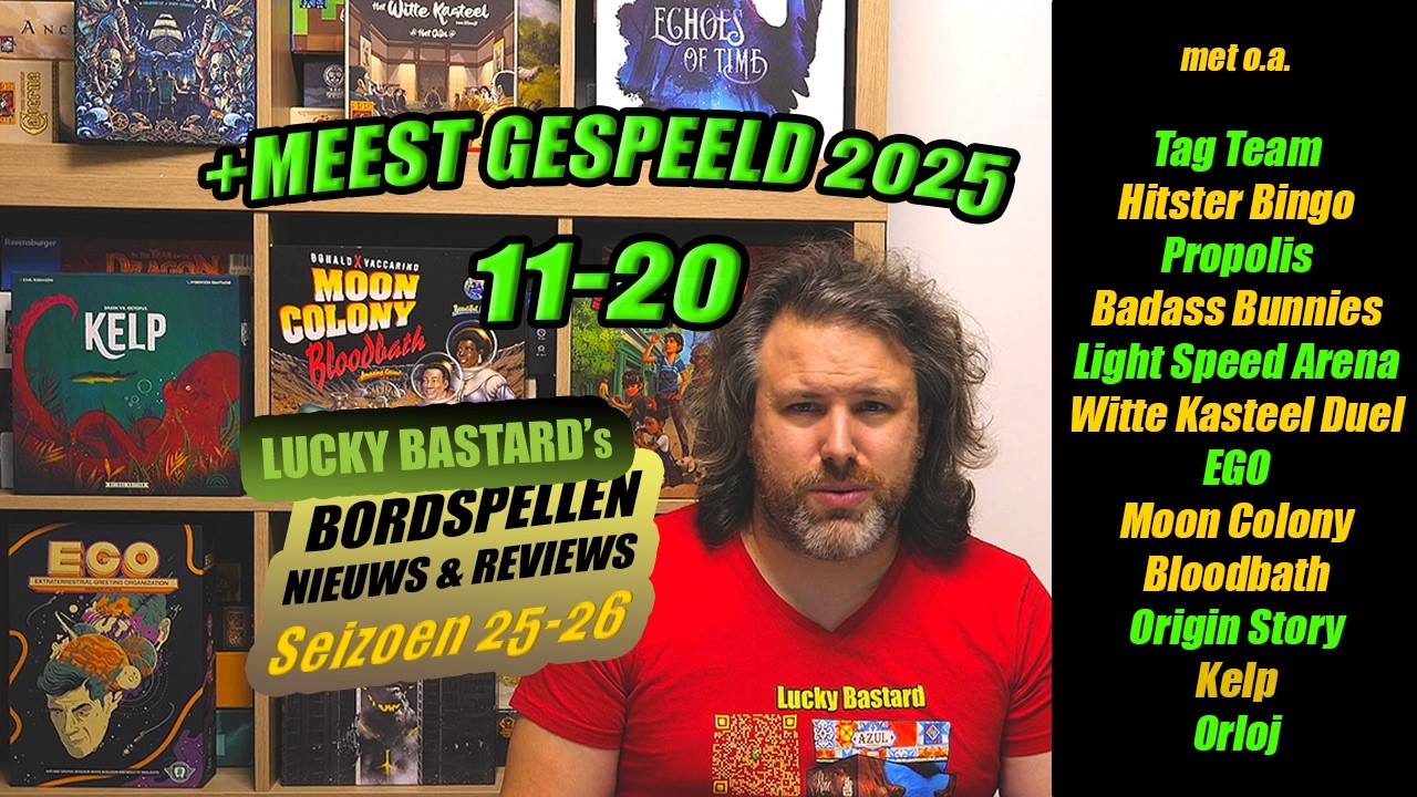 BNR25 + Top11-20 Meest gespeeld in 2025 + Running Bar Chart