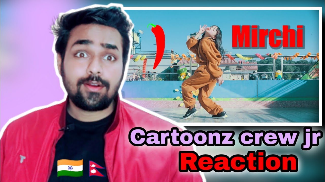 Indian Reacts on cartoonz crew jr MIRCHI DANCE COVER reaction | Cartoonz Crew Jr | reaction on 🇳🇵