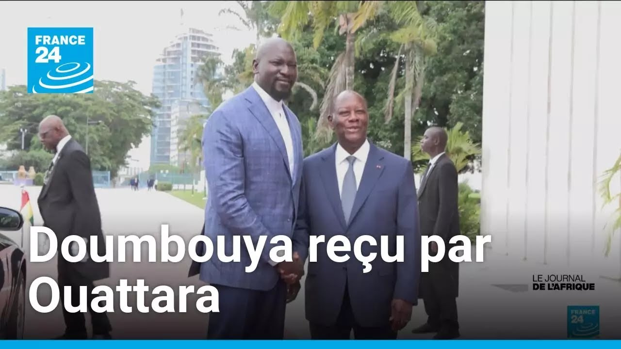Mamadi Doumbouya reçu à Abidjan par le président ivoirien Alassane Ouattara • FRANCE 24