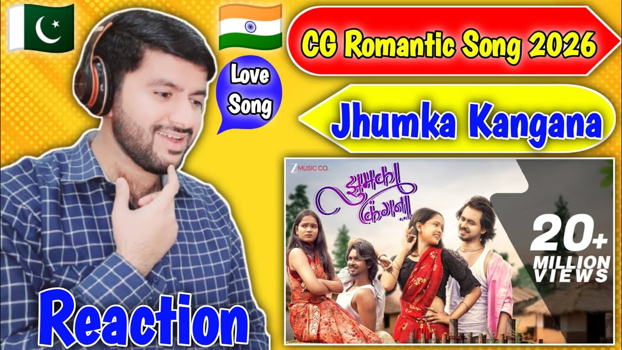 Pakistani Reaction On Jhumka Kangna | Toshant & Monika | CG Romantic Song | Farooq Reaction