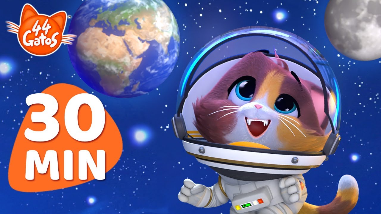 44 Gatos | 30MIN | Explore o universo com Cosmo | Desenhos animados educativos para crianças