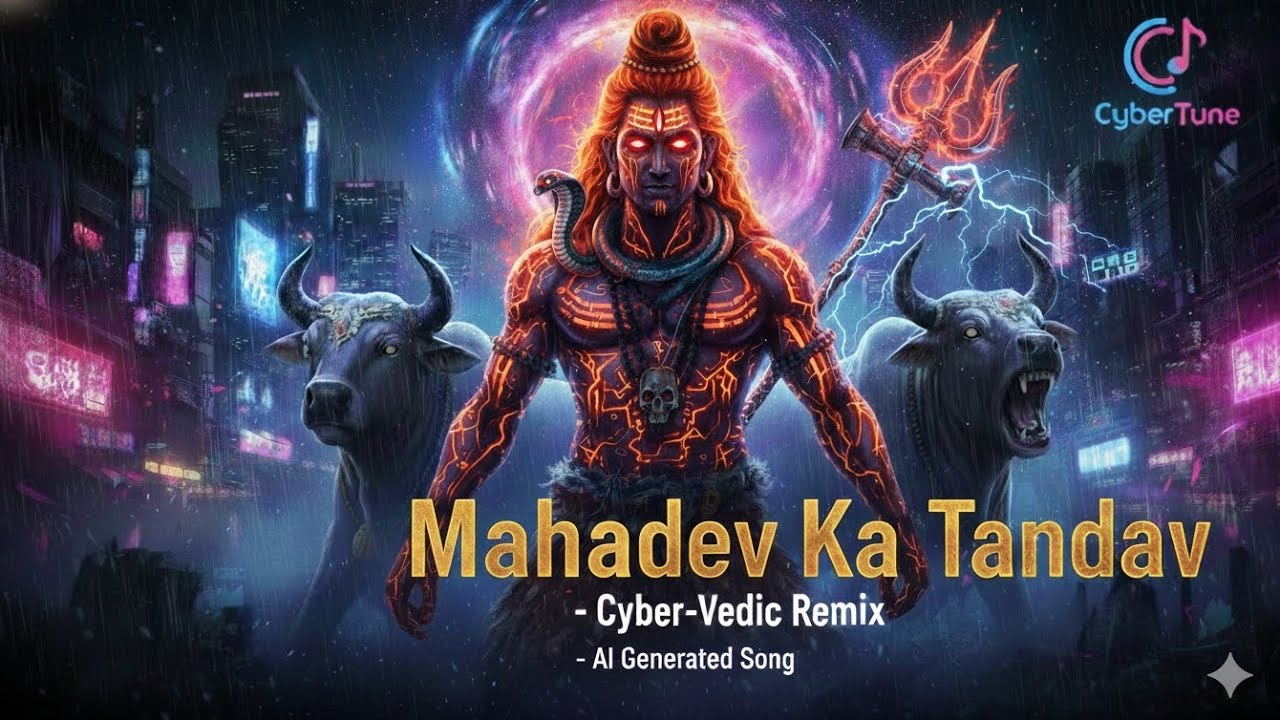  MAHADEV KA TANDAV (Cyber-Vedic Remix) | Shivratri 2026 Special | CyberTune 🔥 #youtube #youtubemusic