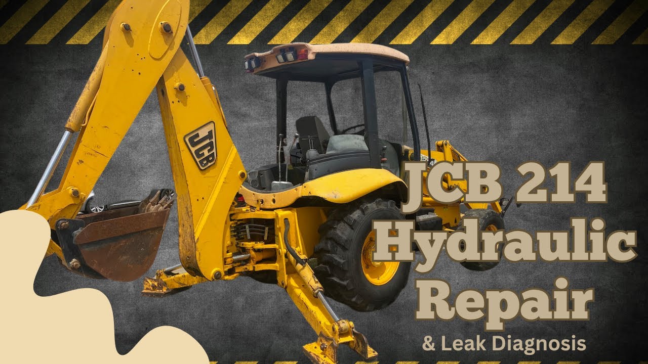 JCB 214 Hydraulic Cylinder Repair and Leak Fix