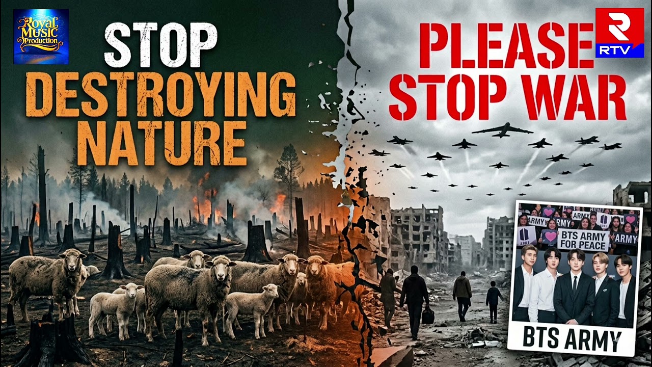 BTS | Stop Destroying Nature Please Stop War | English Song | Royal Music Production
